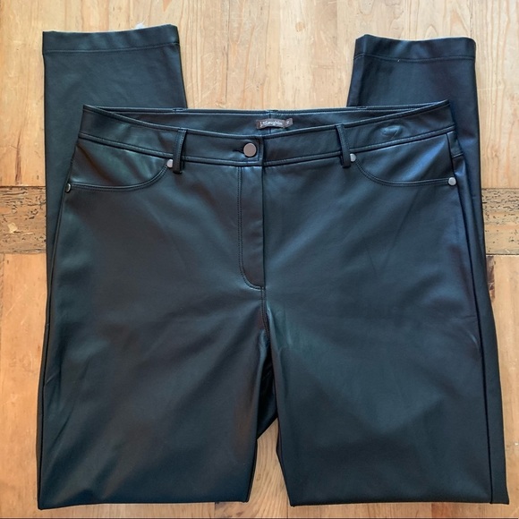 J. McLaughlin Pants - NEW without tag JMcLaughlin Faux Leather Black Becca Pant Size 12